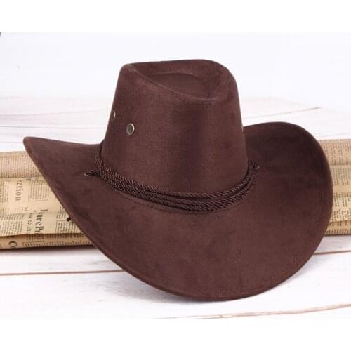 2022 Hot Sale New Unisex fashion western cowboy hat tourist cap hat western hat gorras 8 colors AW7229