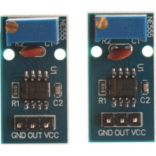 2x Module Adjustable 5V-12V NE555 Frequency For Arduino Pulse Generator Module