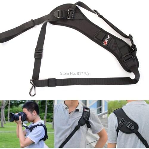 5pcs Free Shipping Foucs F1 Quick Rapid Camera Single Shoulder Sling Black Strap For DSLR Camera 7D 5D Mark II D800 A77 60D