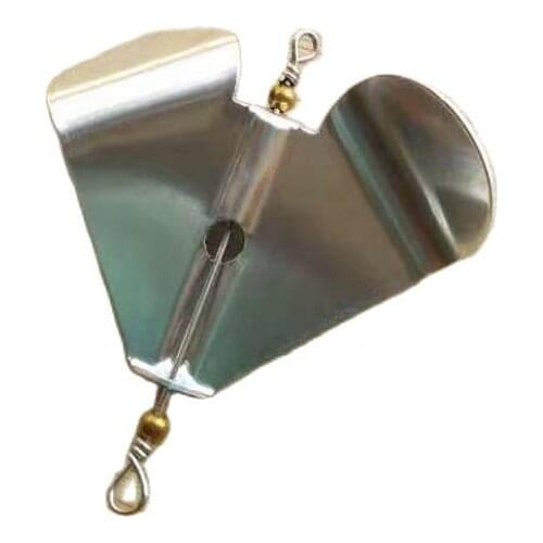 Fishing gears lure 5cm steel Rotating board at boat portable take using all for fishing accessories 1pcs