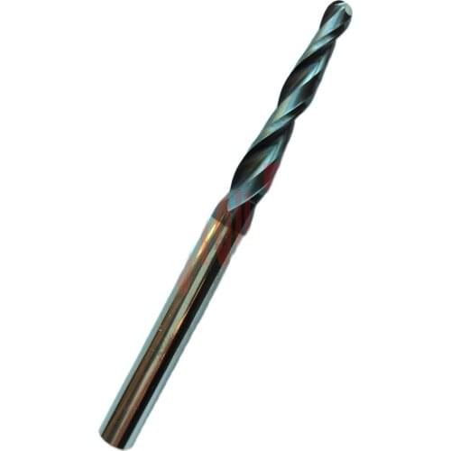 Dia 1/4" and Tip radius=2mm solid carbide Tapered Ball Nose End Mills and taper milling cutter HRC55 with Tialn coating
