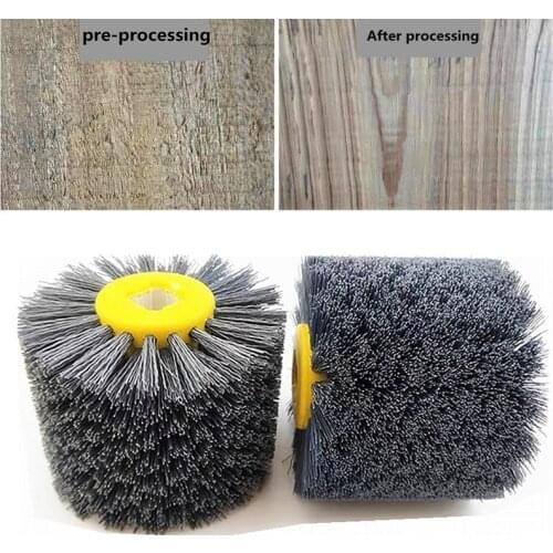Wire drawing wheel abrasive wire polishing wheel aluminum deburring wheel wood wire drawing brush anti-antique furniture