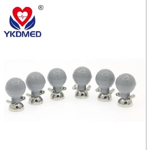 12pcs/ adult electrocardiograph suction electrode with Silicone material Electrode chest suction ball electrocardiograph