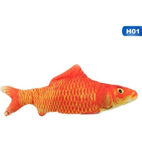 1pc Electronic Pet Cat Toy Electric USB Charging Simulation Bouncing Fish Toys for Dog Cat Chewing Playing Biting Toys Supplies