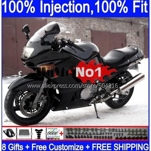 Injection For KAWASAKI ZZR400 2000 2001 2002 2003 2005 2006 2007 112MC.18 ZZR-400 ZZR 400 02 03 04 05 06 07 Fairing full black