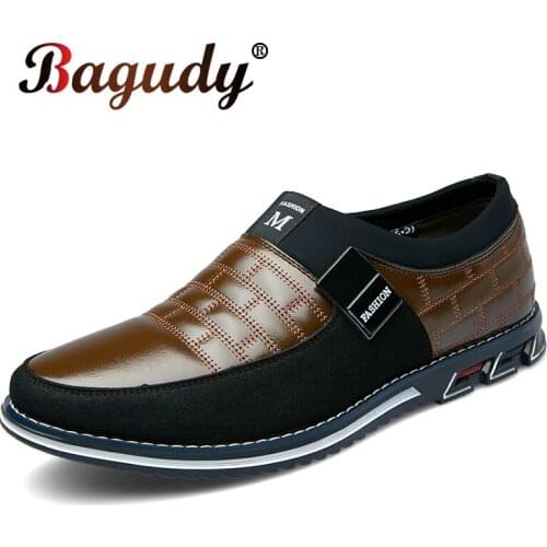 Classic Men Leather Casual Shoes High Quality Men Wedding Dress Shoes Autumn Moccasins shoes Italian Designer Man Business Shoes