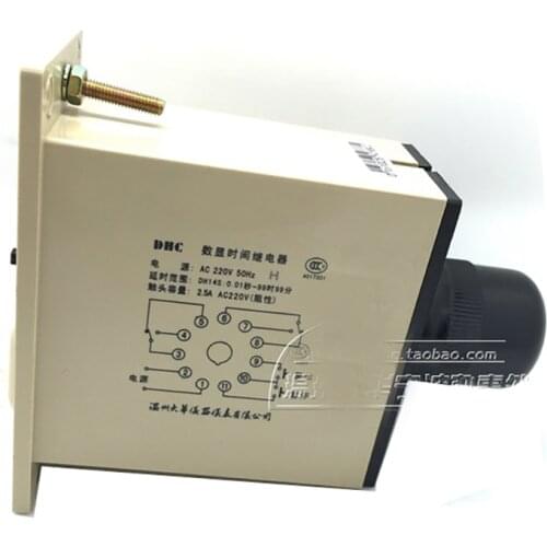 Wenzhou Dahua digital display time relay dh14s-h with instantaneous delay 3 time period led indication