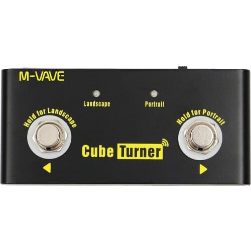 CUVAVE Cube Turner Wireless Page Turner Pedal Built-in Battery Supports Looper Connection Compatible iPad iPhone Android
