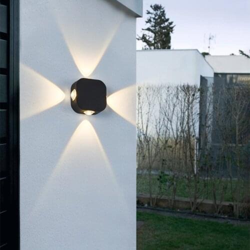 New Nordic outdoor waterproof wall lamp waterproof wall lamp CORNER LAMP balcony simple Hotel Villa led wall lamp