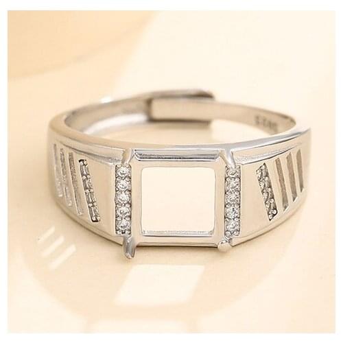 925 STERLING SILVER women Semi Mount Bases Blanks base blank Pad ring Setting jewelry findings diy A5799