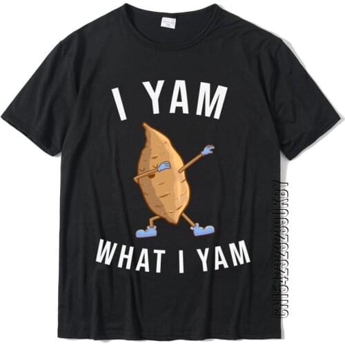 I Yam What I Yam Shirt Food Pun Shirts Tops Shirts Retro Personalized Cotton Mens T-shirts Personalized Funny Clothes
