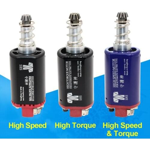 SHS AEG Motor Long Axle For Airsoft BBgun M16/M14/MP5 High Torque/ High Speed D Motor Gears