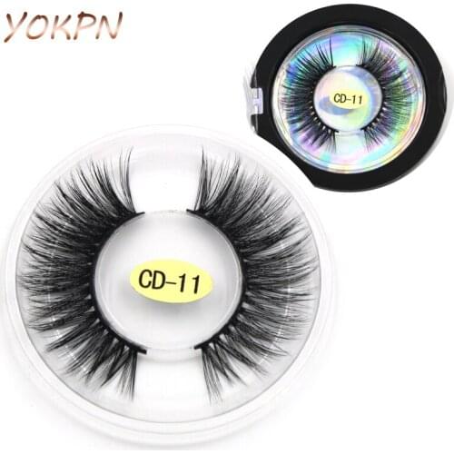 YOKPN 0.07 Handmade False Eyelashes 3D Multi-layer Cross Natural Long Eye Lashes Sexy Stage Makeup Tips Thick Fake Eyelashes