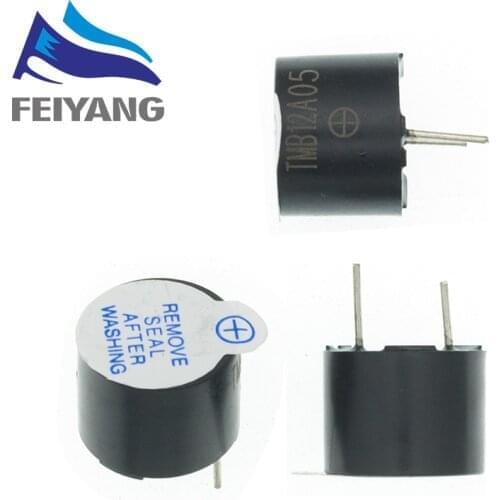 10pcs 5v Active Buzzer Magnetic Long Continous Beep Tone Alarm Ringer 12mm MINI Active Piezo Buzzers Fit For Computers Printers