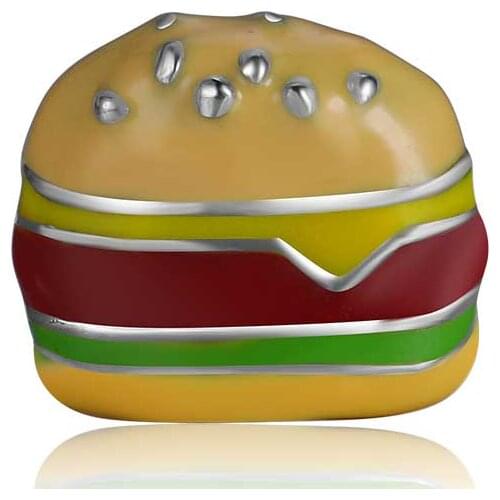 10pcs hamburger Custom Floating Charms for Glass Locket Watch Necklace Bracelet