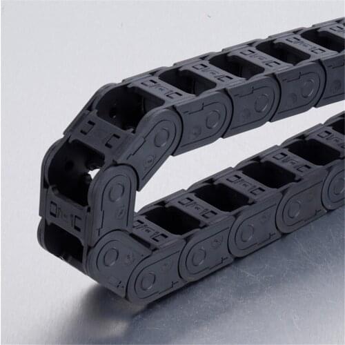 10 x 20mm 10*20mm L1000mm Cable Drag Chain Wire Carrier With End Connectors For CNC Router Machine Tools