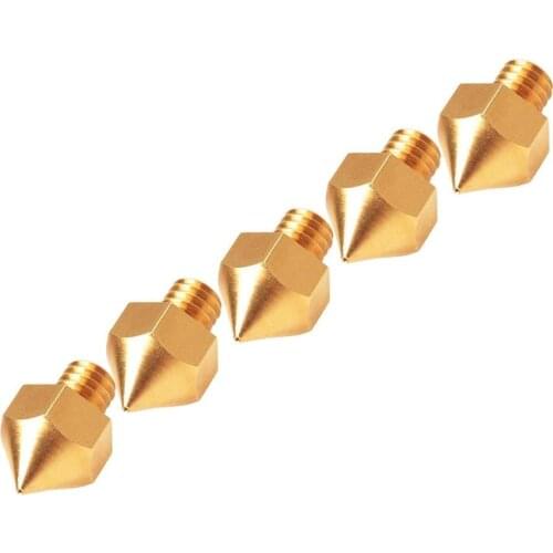 5PCS 3D Printer 0.4mm Extruder Brass Nozzle Print Head for Ultimaker 3.0 mm ABS PLA Printer