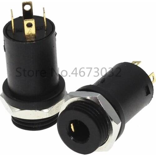 500PCS 3.5mm 4 Channel Female Headphone Stereo Jack Panel Mount Connector Audio Video Vertical Socket Gold Plated High Quality