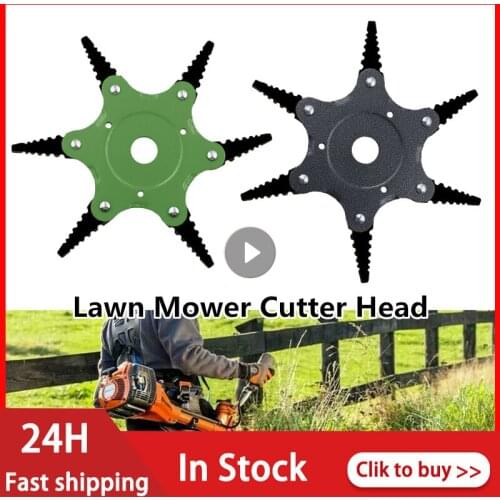 6 Teeth Brush Cutter Blade Trimmer Metal Blades Trimmer Head 50mm Lawn Mower Garden Grass Trimmer Head Powerful Weed Killer Tool