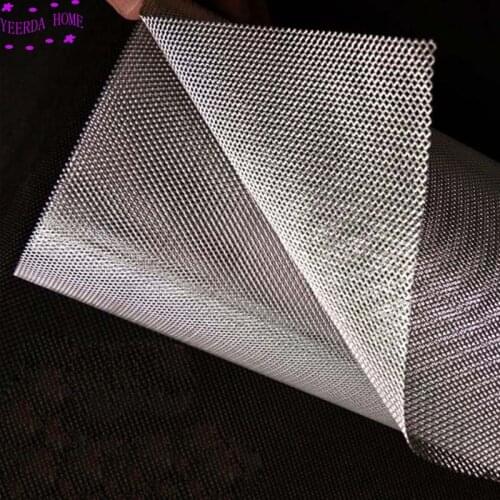 Aluminum mesh small grid 1x2mm diamond shaped mesh decorative screen lampblack filter Computer heat dissipation