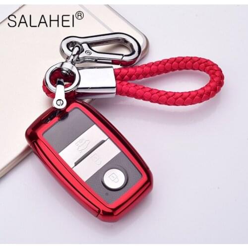 TPU+PC Full Cover Car Key Case For Kia Rio Sportage 2016 Ceed Sorento Cerato K2 K3 K4 K5 Protection Shell Interior Accessories