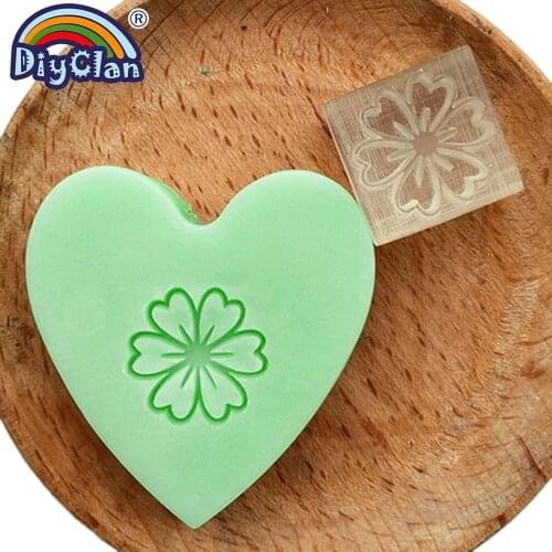 Flower resin chapte DIY handmade Resin Leaf soap stamp chapter mini diy patterns Z0051HD