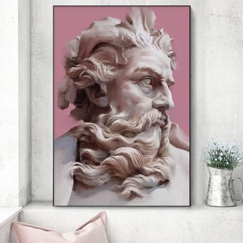 Greek Statue Sculpture Canvas Art Print Posters Figure Painting on the Wall Street Picture Decor Living Room Home Decoration