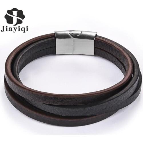 Jiayiqi Men's Silver Bracelets