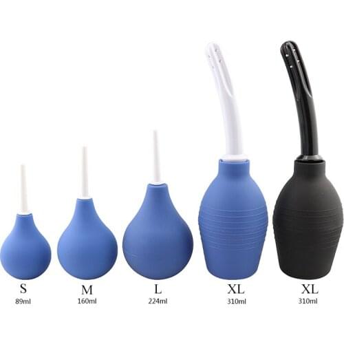 Enema Bulb Syringe Medical Rubber Enema Irrigator Female Vagina Anal Douche Cleaner for Feminine Hygiene Enema Anal Cleaning