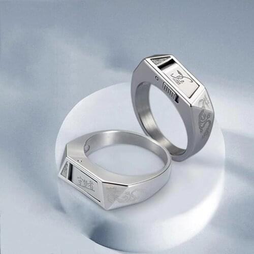 Stainless Steel Self-defense Ring Trend Fashion Outdoor Multi-functional Safety Self-defense Ring Weapon Jewelry Accessories