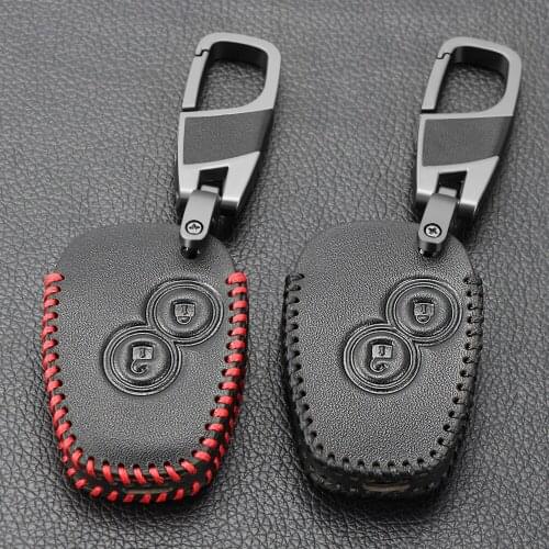 Leather key Cover For Nissan Almera for Renault Clio Dacia Logan Megane Espace Kangoo Duster Twingo for Lada Car Remote Key Case