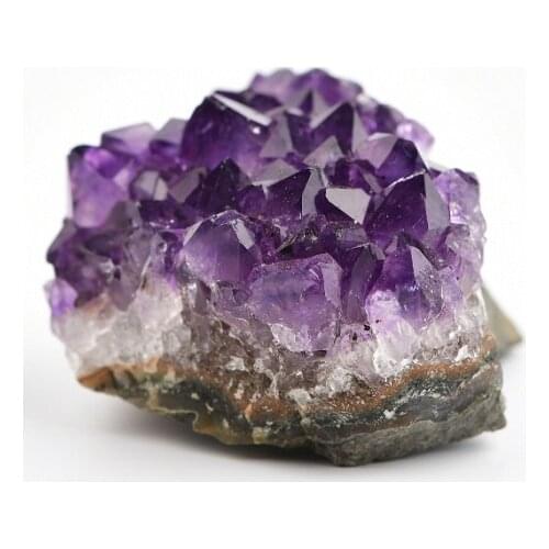 Natural Raw Amethyst Quartz Purple Crystal Cluster Healing Stones Specimen Home Decoration Crafts Gemstones Ornament Diy
