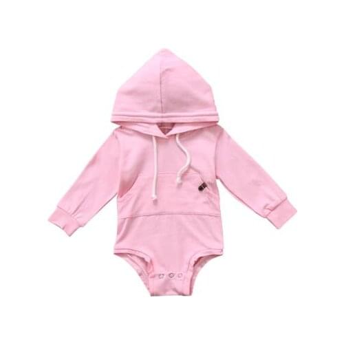 Baby girl clothes Newborn Infant Baby Boy Girl Long Sleeve Pocket Hoodies 3D Rabbit Ear Romper Jumpsuit Clothes Baby Clothing