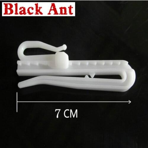 Wholesale 30 PCS Curtain Hook White Plastic 7cm Lift Hook For Window Curtain Tape Curtain Accessories High Quality CP057T3