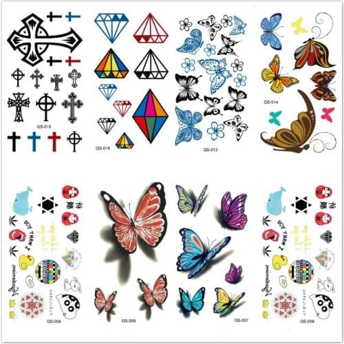 Wholesale New Arrival QS Serial one-time tattoo PARTY Night CLUB temporary tattoo Body Art tatuajes 300packs/lot free shipping