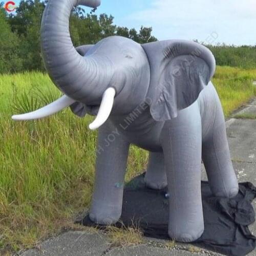Full printing real size big inflatable elephant model