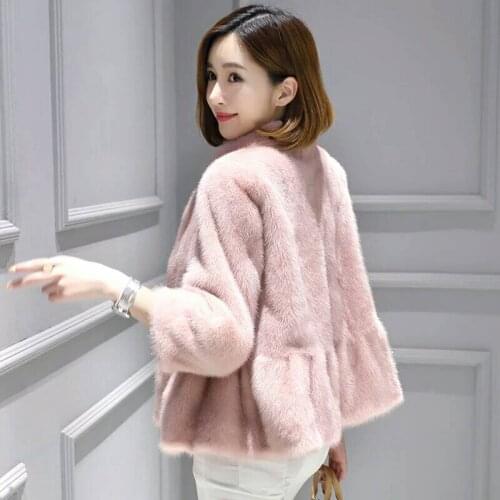 QIUXINQI Fur Coats With Collar