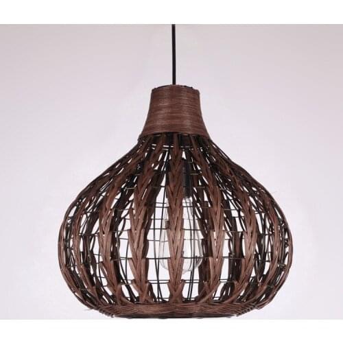 Modern Rattan pendant light personality Living room pendant lamp hand made Environmental protection Single head Hanging Lights