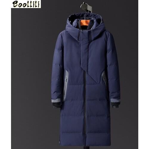 Winter Snowimage Male Outwear Long Down Jacket Big Yards M-4XL Winter High Quality Male More Warm Business Down Coat