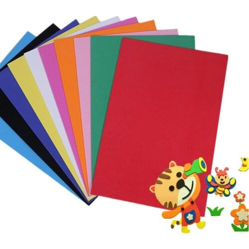 10pcs EVA Sponge Paper Handcraft Foam Paper Sheets DIY Xmas Decoration Childrens handmade