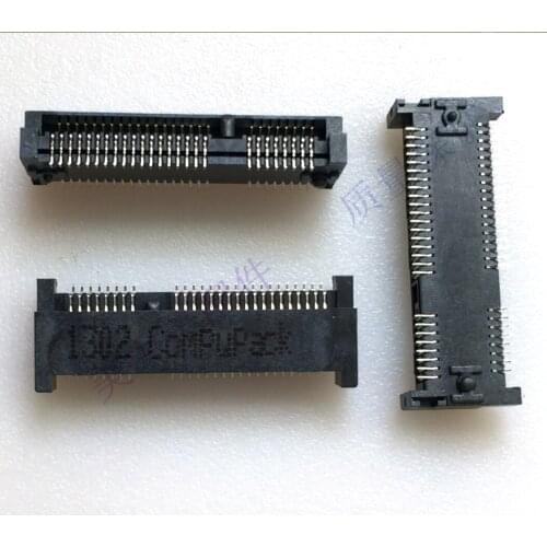 2PCS) New mini PCIe socket 52p 52 pin h5.6mm network card slot PCIe connector