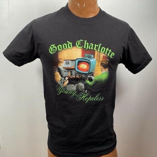 2002 GOOD CHARLOTTE The Young And The Hopeless 2 Sided Band T Shirt Sz Small