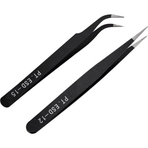 2021 New Die Cutting Tools 12cm Curved Fine Point Tweezers Black Coated Accurate For DIY Cutting Dies Projects Rhinestones Pick