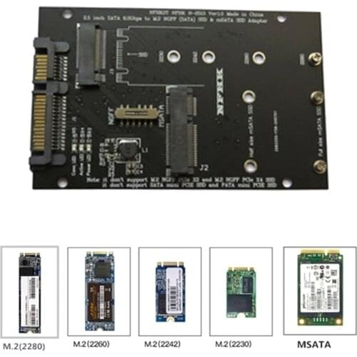MSATA Adapter Card M.2 SSD to USB Adapter 2-in-1 Converter Reader Card Support M.2 SATA 2230 2242 2260 2280 for Laptop