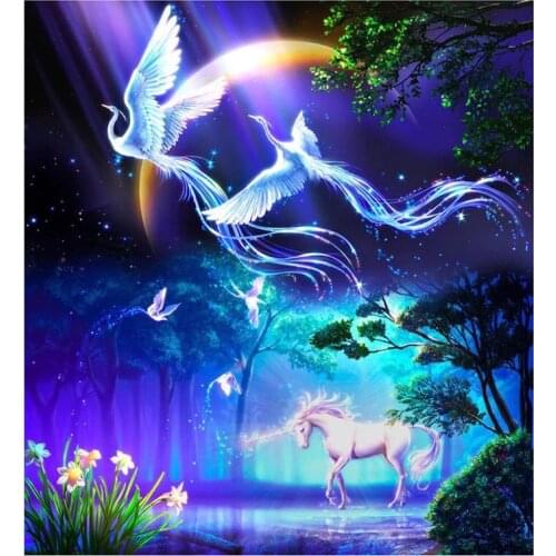 5D Diy Full Square/Round Diamond Painting TAKAKI"Phoenix Dancer" 3D Embroidery Cross Stitch Rhinestone Mosaic Home Decor YC171