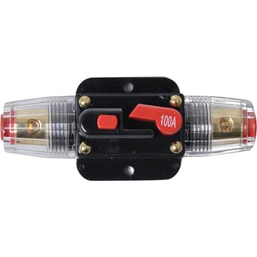 DC 12V Car Audio Stereo In-line Circuit Breaker Fuse System Protection 100AMP