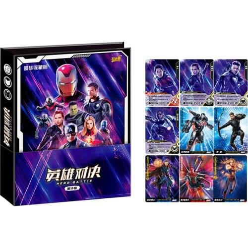 Bandai Card Tour The Avengers 4 Marvels Card Basic Edition Captains Americas Irons Man Collection Book Complete Toys