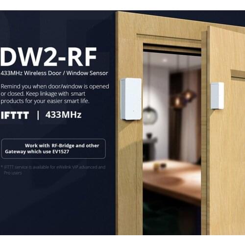 DW2-RF Wireless Smart Sensor Home Security Alarm Wireless Window Door Burglar Security Warning Alarm System Magnetic Sensor