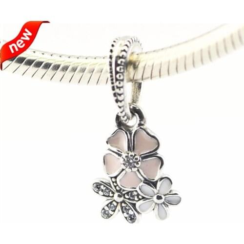 CKK 925 Sterling Silver Jewelry Poetic Blooms, Mixed Enamels Original Charms Beads Fits Fandola Bracelets