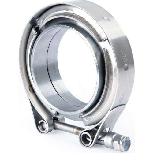 For Exhaust Downpipe 2.25" V-band Clamp Stainless Steel Flange Kit Male-Female